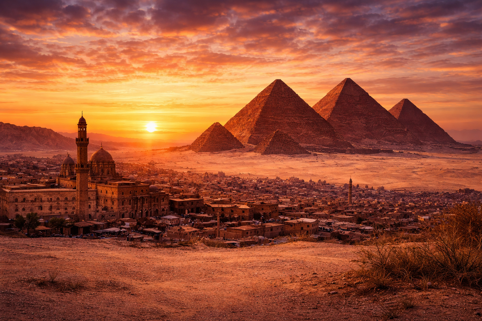 Pyramids of Giza — replace with your photo